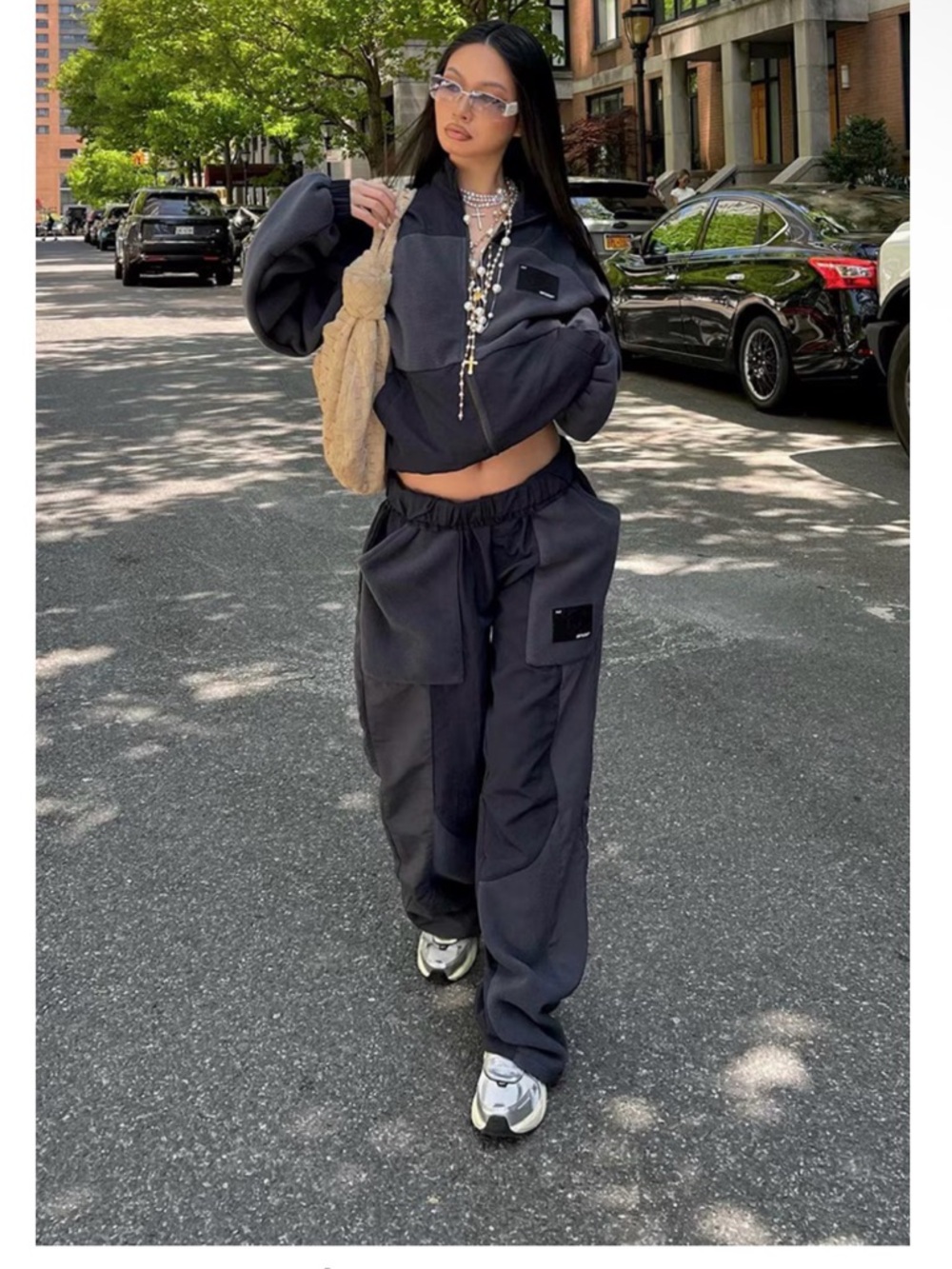 PrettyLittleThing Black Wide Leg Cargo Pants